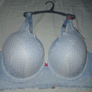 Cacique Blue Quilted Full Coverage Bra